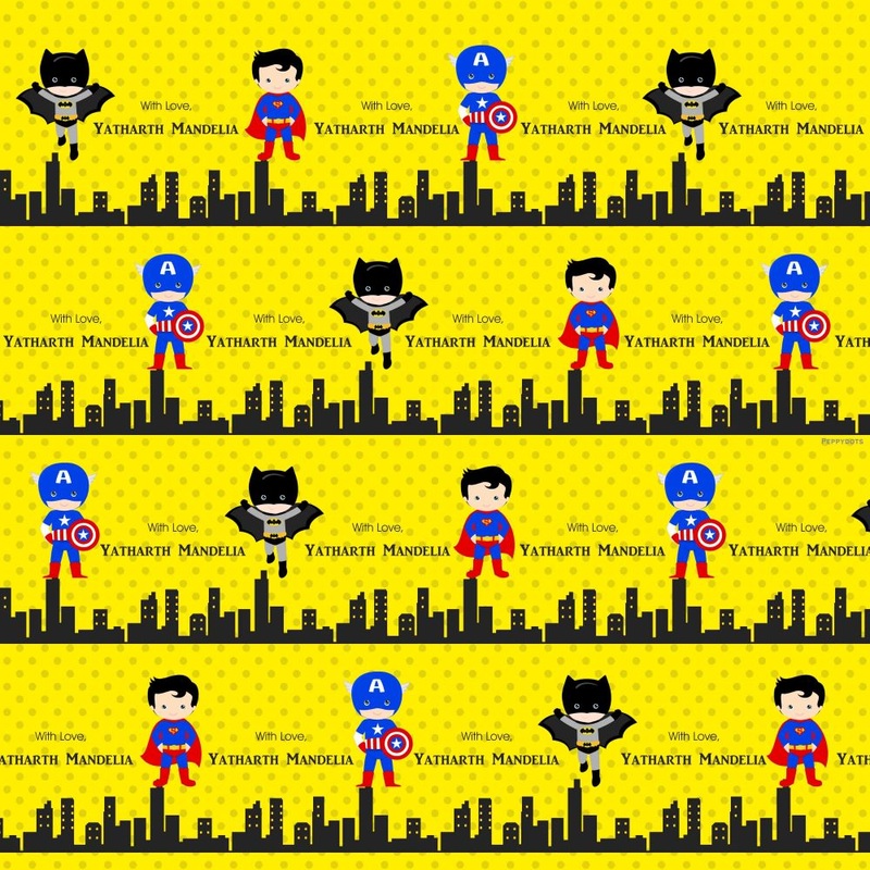 Personalised Wrapping Paper – Superhero