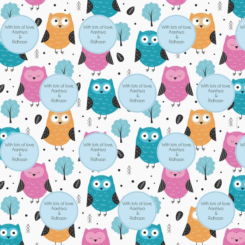 Personalised Wrapping Paper – Sweet Owls