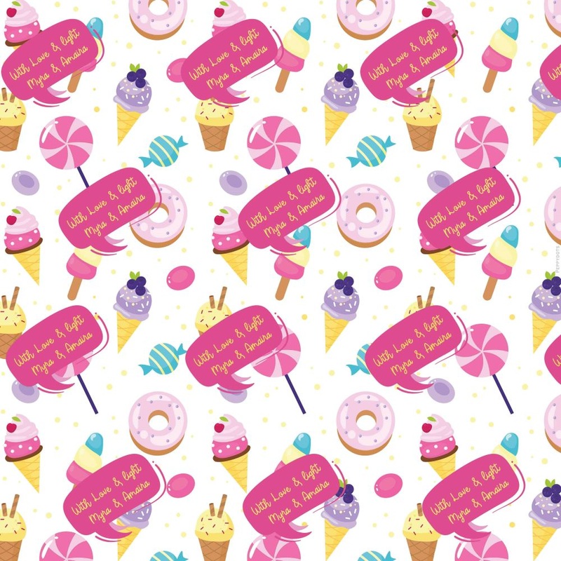 Personalised Wrapping Paper – Sweet Treats