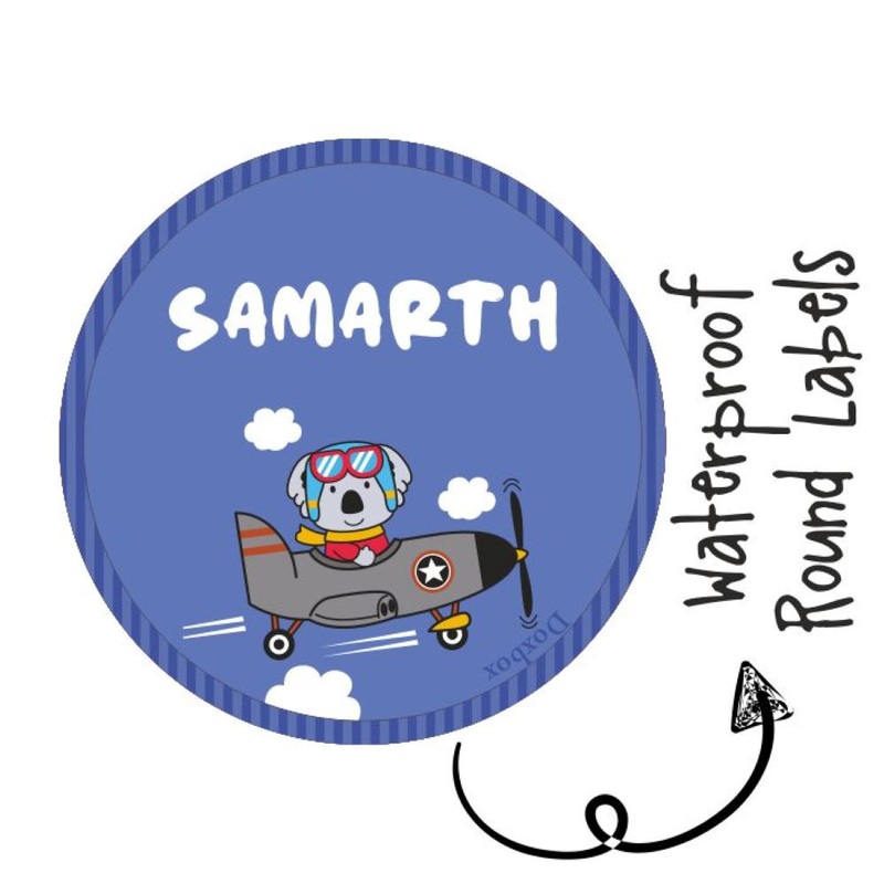 Round Waterproof Labels – Animal Ride