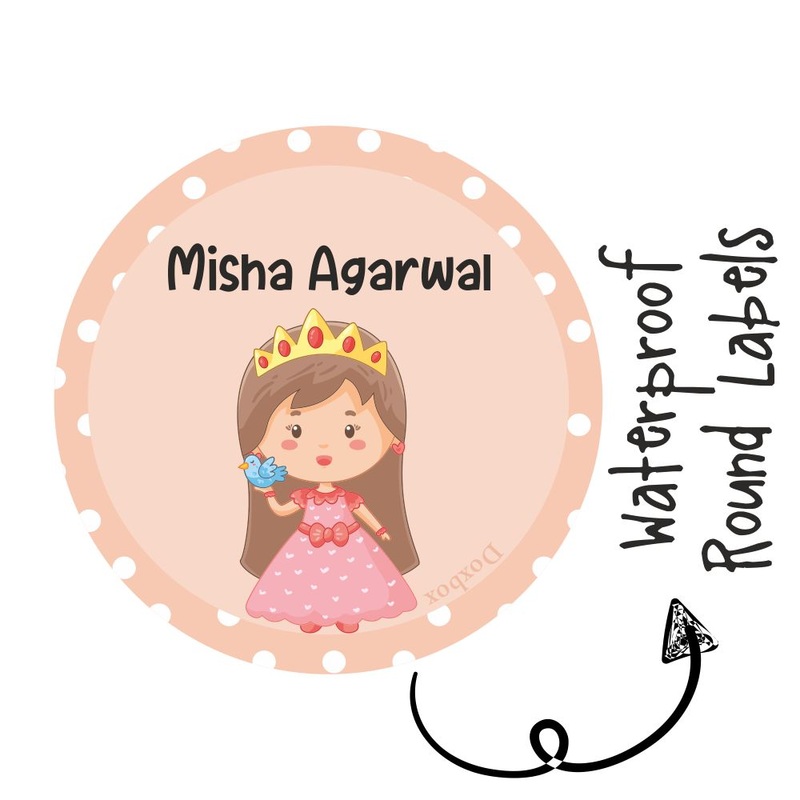 Round Waterproof Labels – Baby Princess