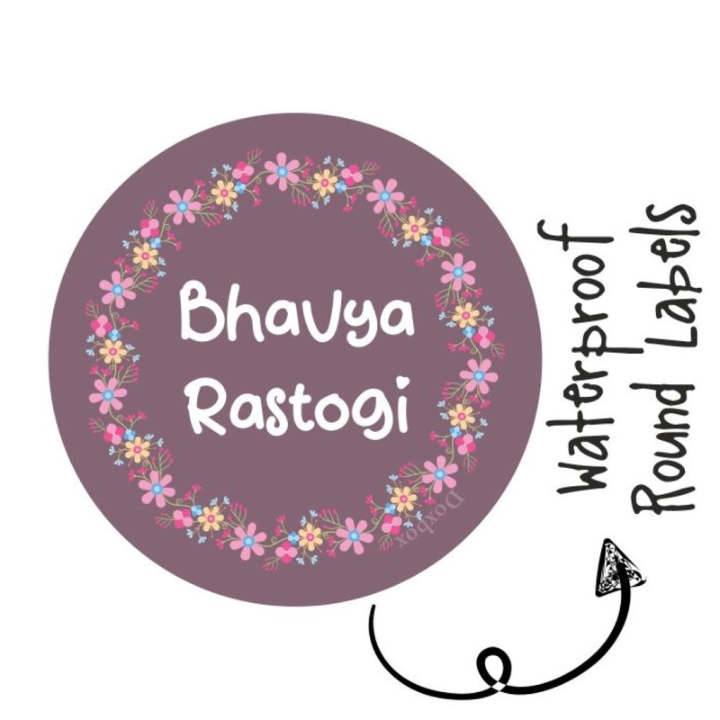 Round Waterproof Labels – Floral