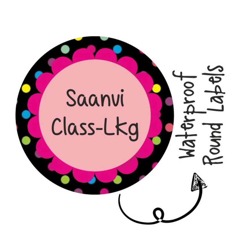Round Waterproof Labels – Polka Dot