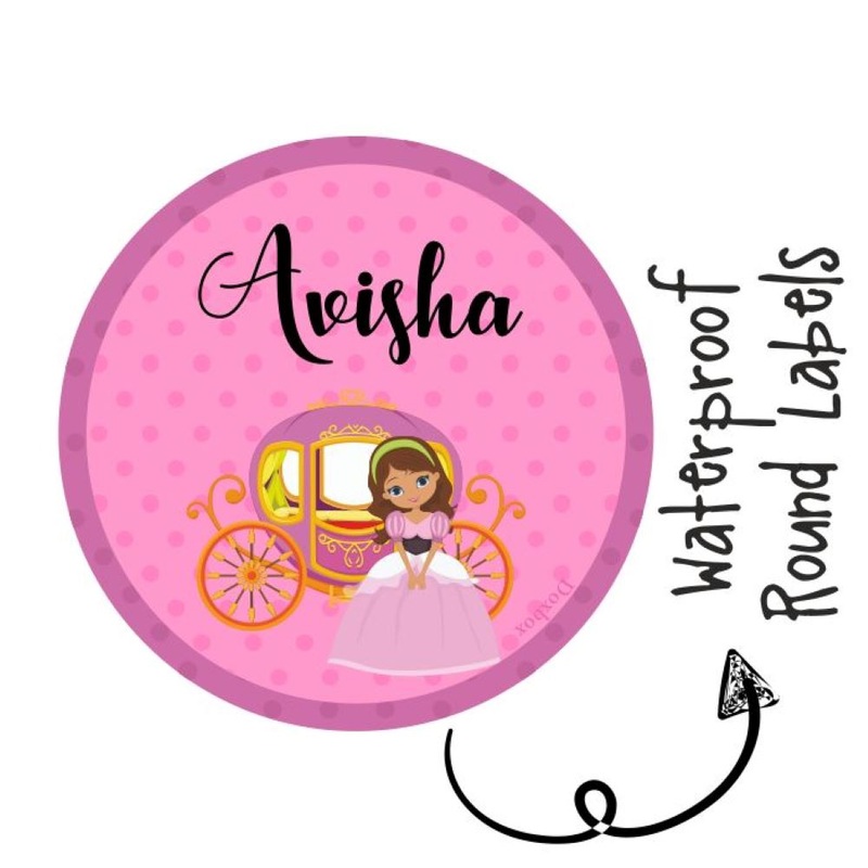 Round Waterproof Labels – Princess