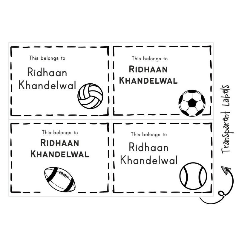 Transparent Labels – Sports