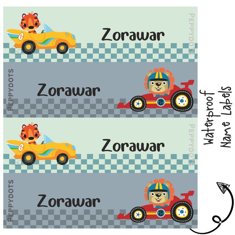 Waterproof Labels – Animal Racer