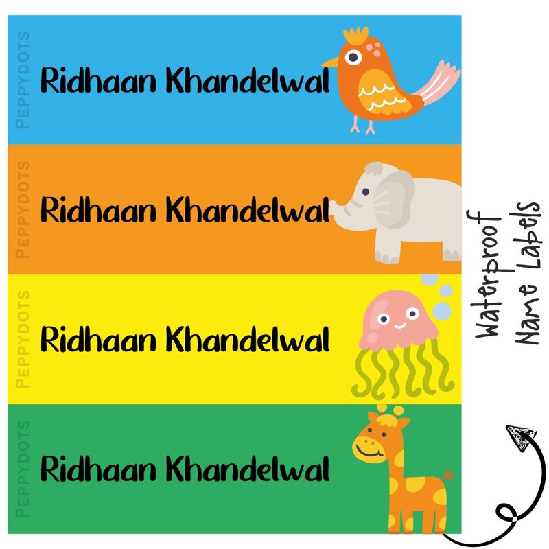 Waterproof Labels – Cute Animals