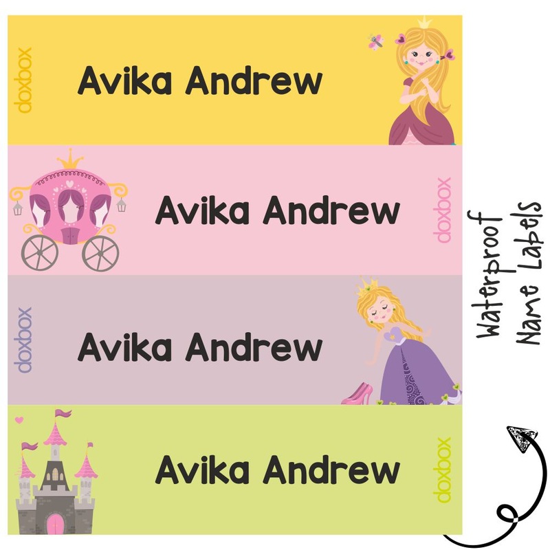 Waterproof Labels – Cute Princess