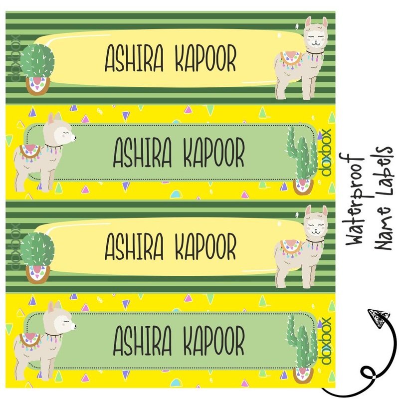 Waterproof Labels – Yellow llama