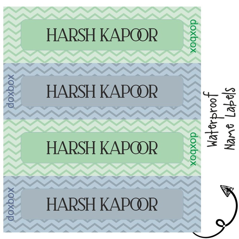 Waterproof Labels – Zig Zag
