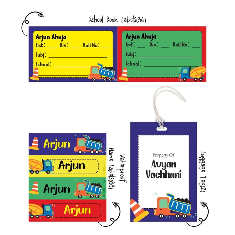Back To School Combo – Construction Vehicles
