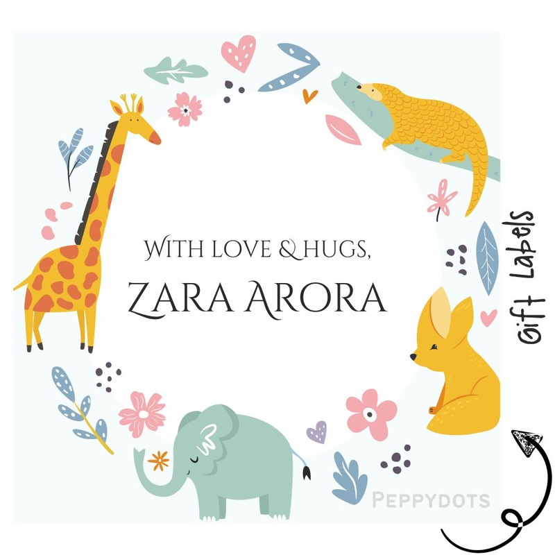 Gift Labels – Animal Wreath
