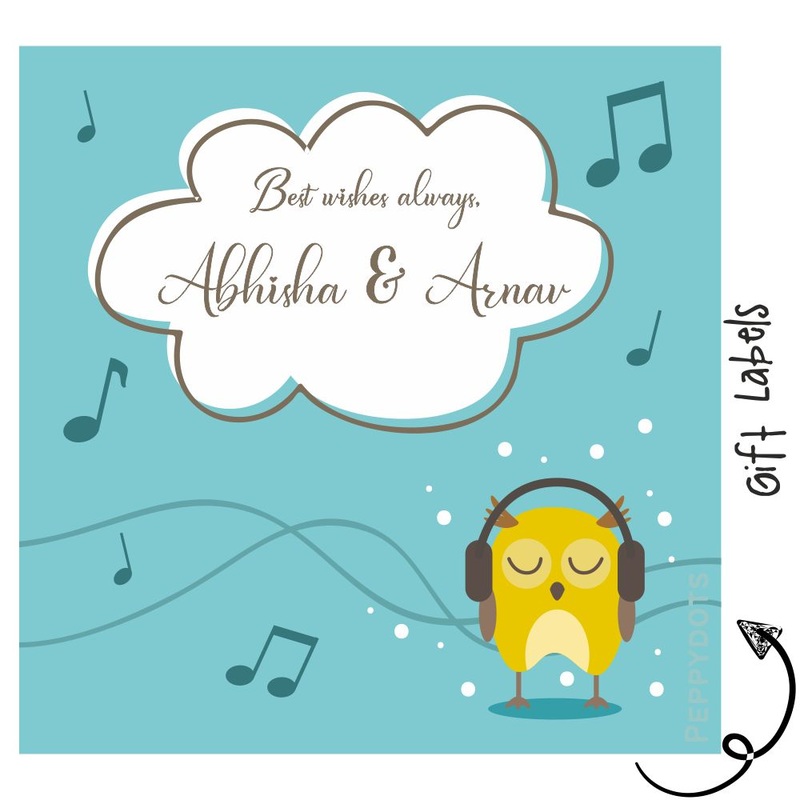 Gift Labels – Musical Owl