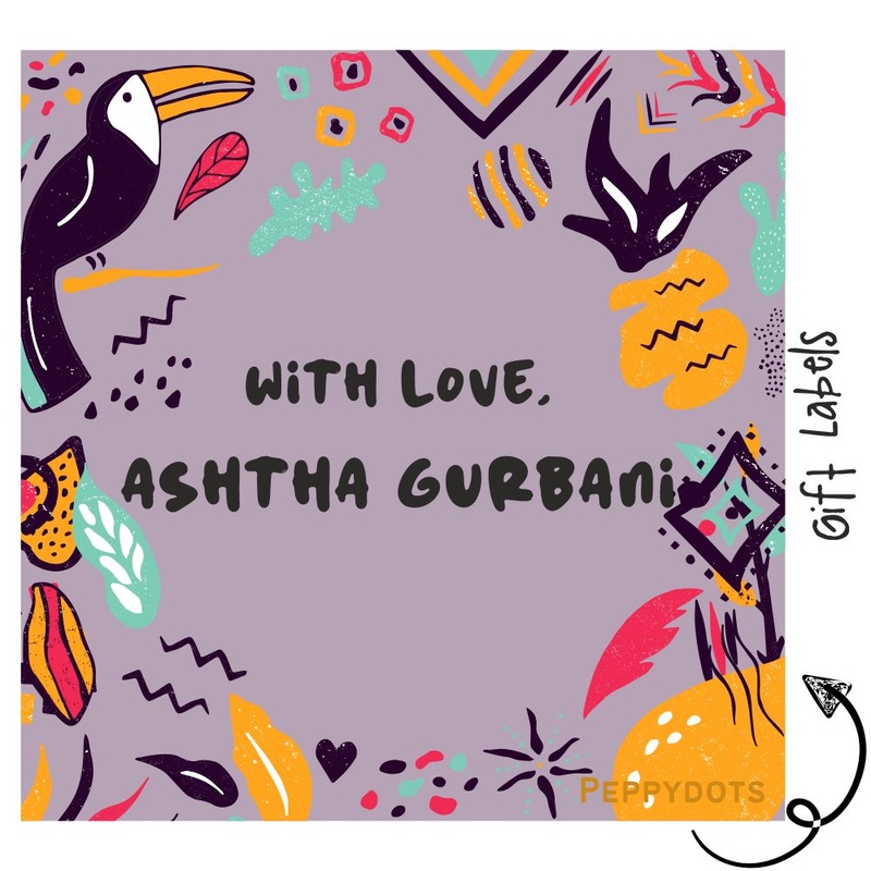 Gift Labels – Purple Tribal
