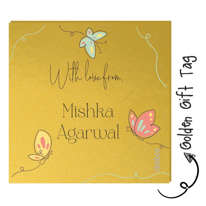 Golden Gift Tag – Butterfly