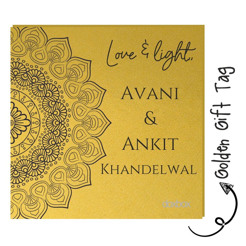 Golden Gift Tag – Mandala