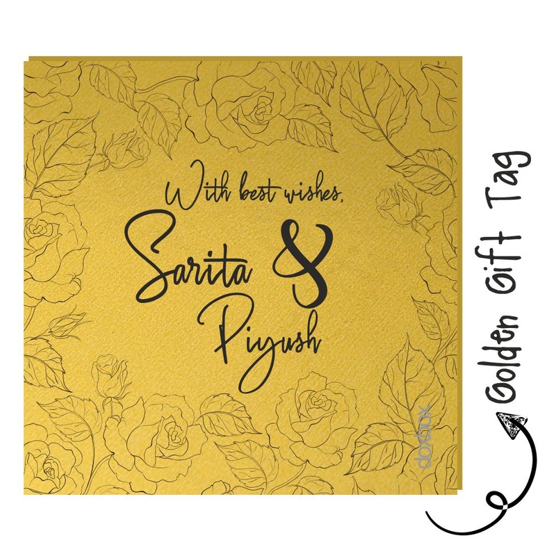Golden Gift Tag – Rose Garden
