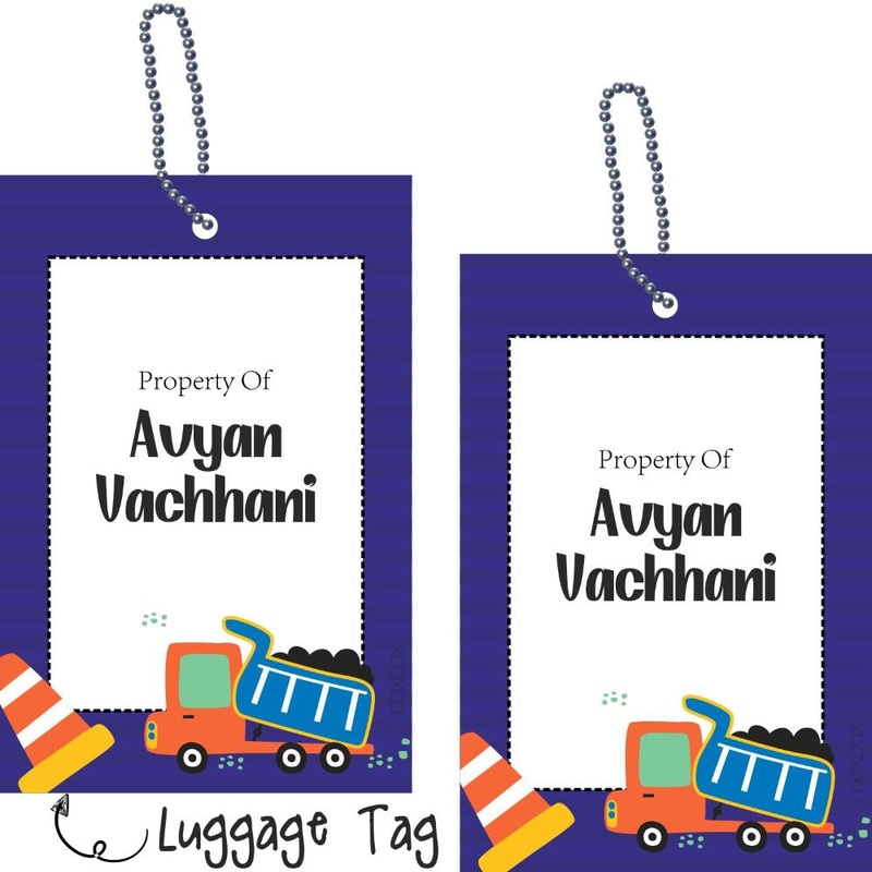 Luggage Tags – Construction Vehicle