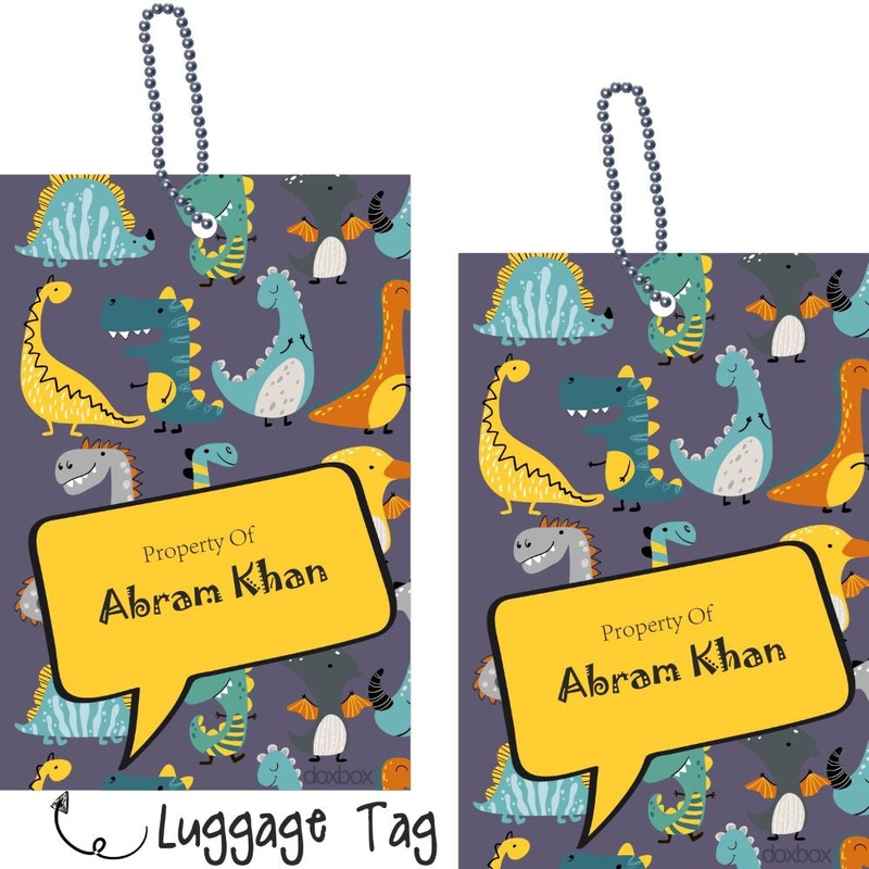 Luggage Tags – Dino Colours