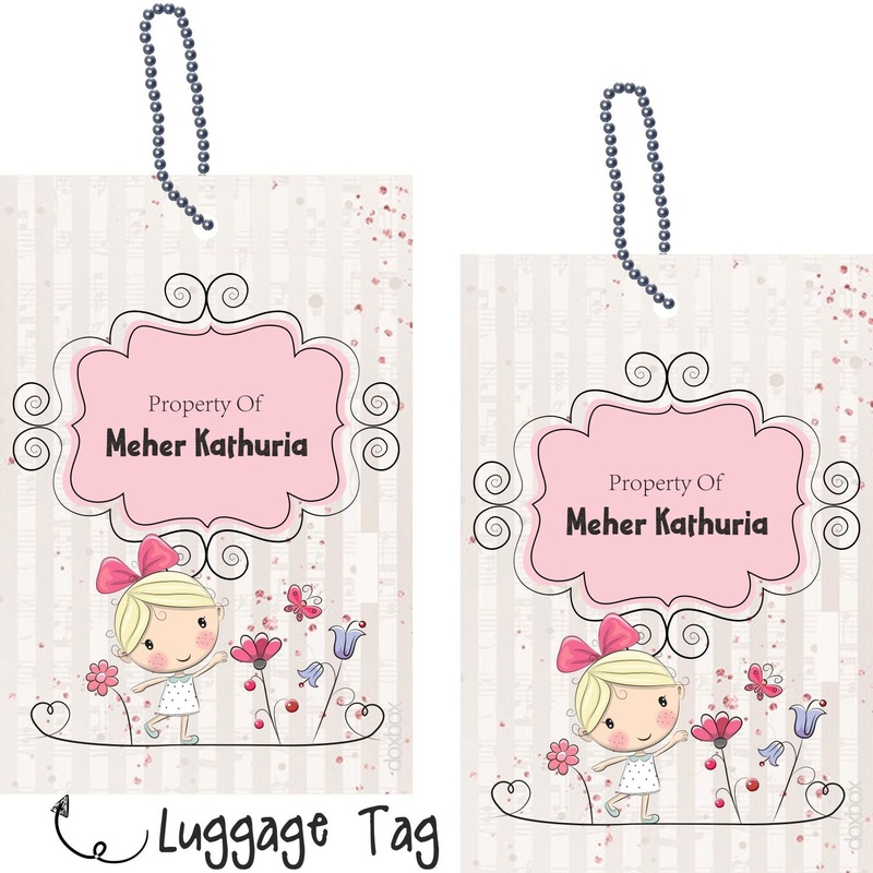 Luggage Tags – Girl With Butterfly