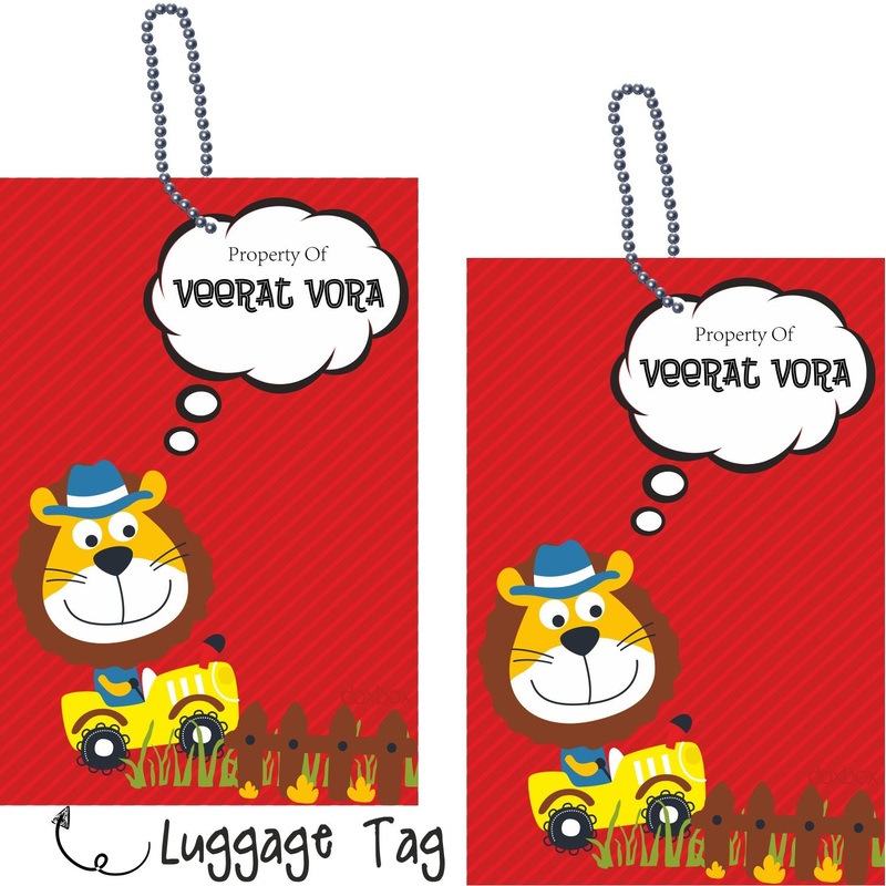Luggage Tags – Lion On The Tractor