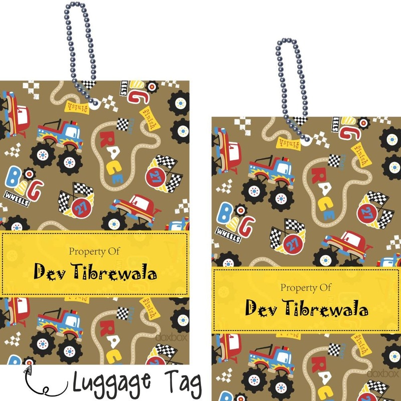 Luggage Tags – Monster Truck