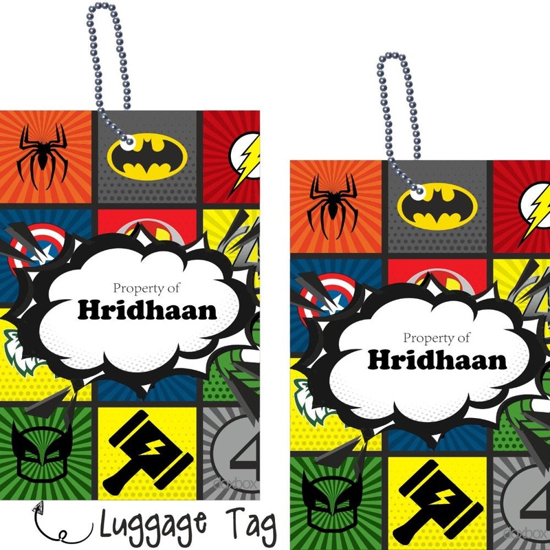 Luggage Tags – Superhero