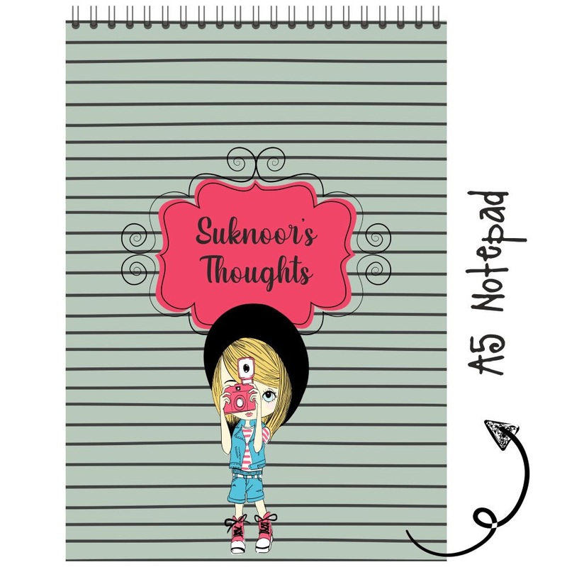 Personalised Notepad – Camera Girl