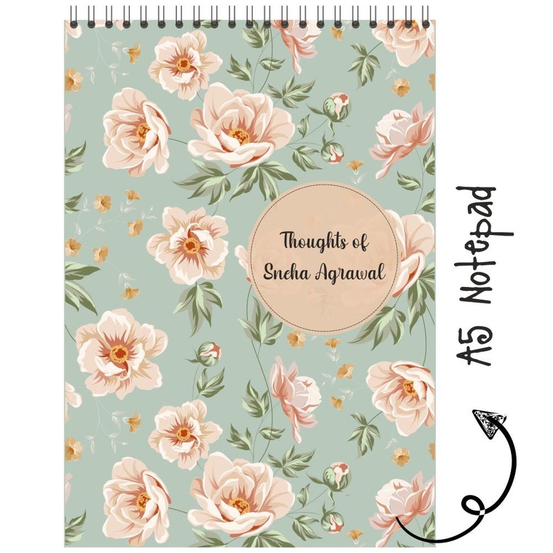 Personalised Notepad – Flower Garden