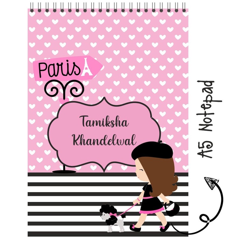Personalised Notepad – Paris Dog