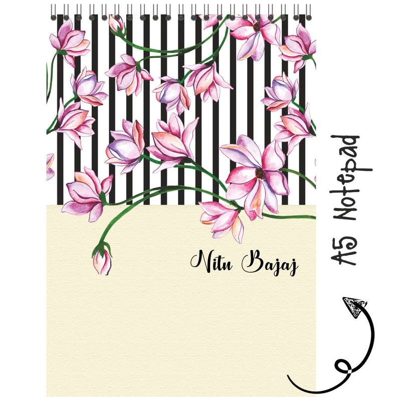 Personalised Notepad – Pink Tulip