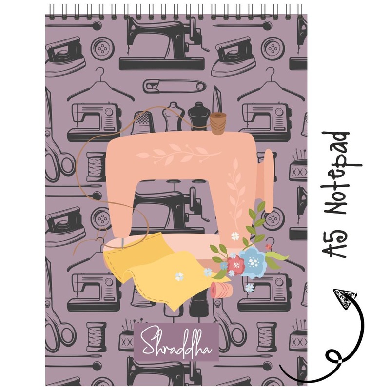 Personalised Notepad – Sewing Icon