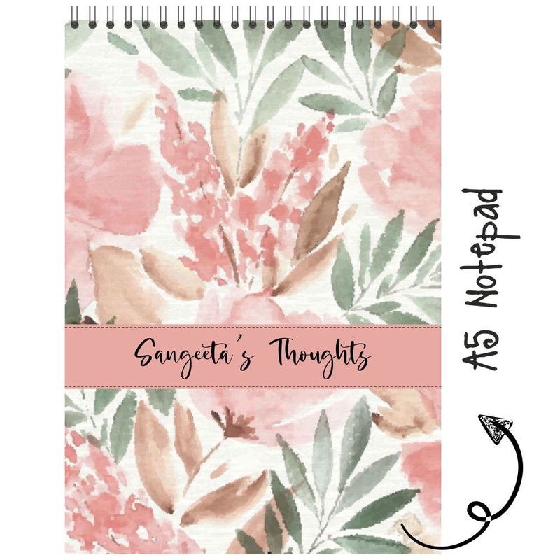 Personalised Notepad – Watercolor Floral