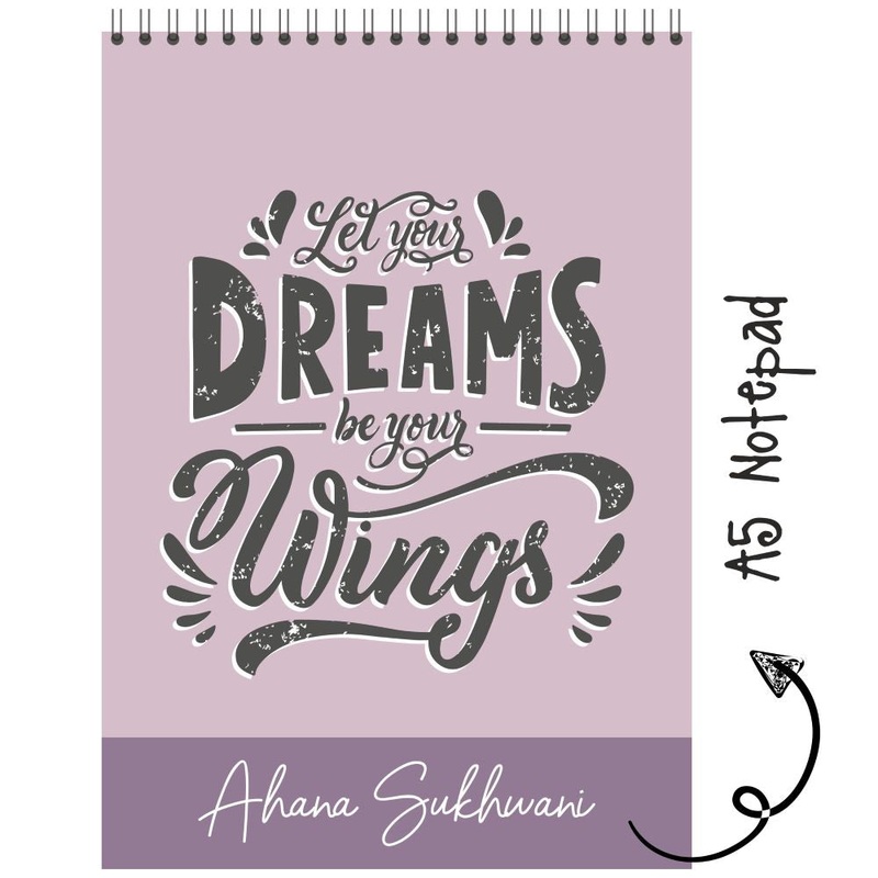 Personalised Notepad – Wings To Dream