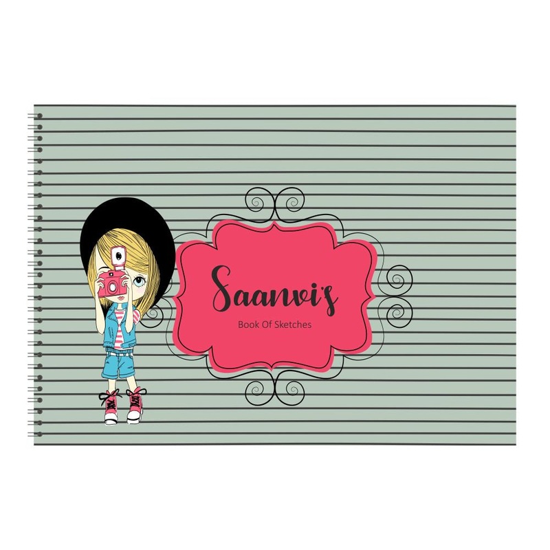 Personalised Sketchbook – Camera Girl