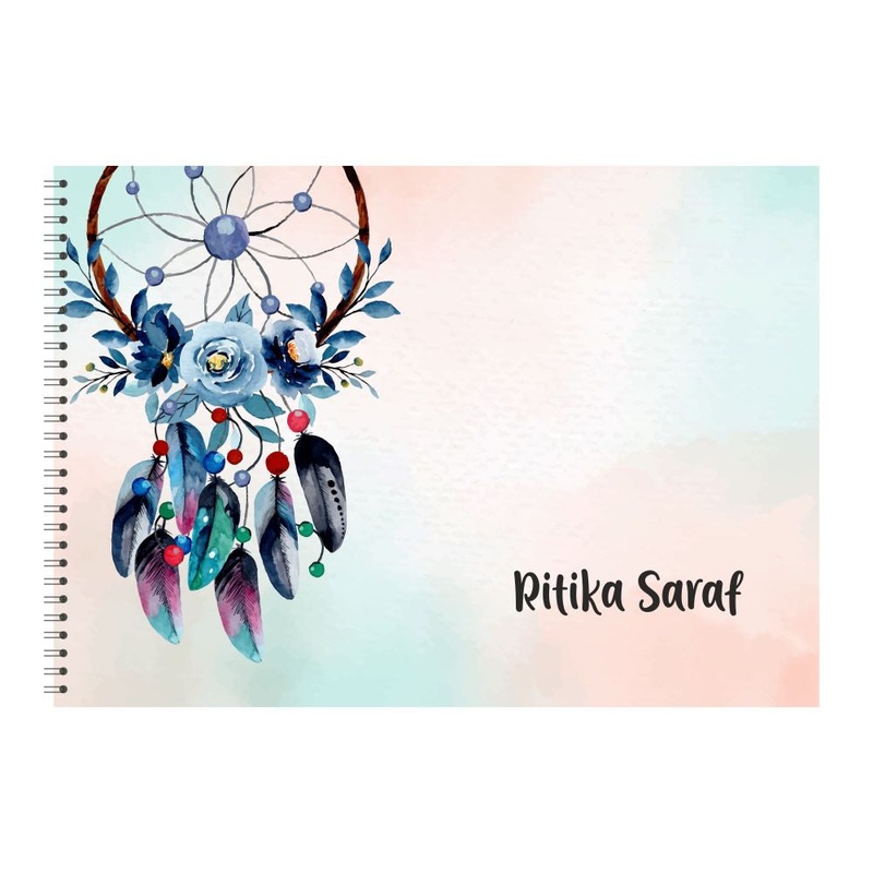 Personalised Sketchbook – Dreamcatcher