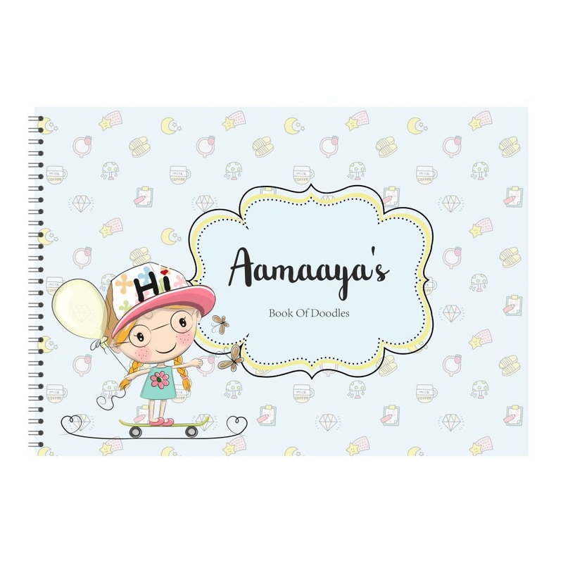 Personalised Sketchbook – Green Girl