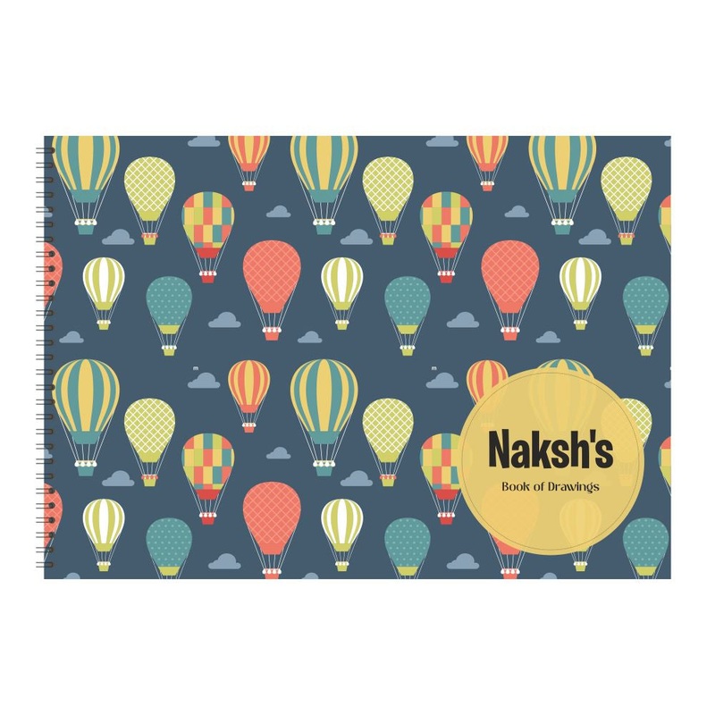 Personalised Sketchbook – Hot Air Balloon