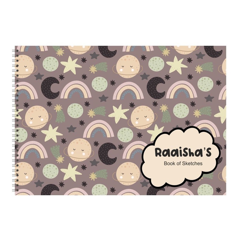 Personalised Sketchbook – Rainbow