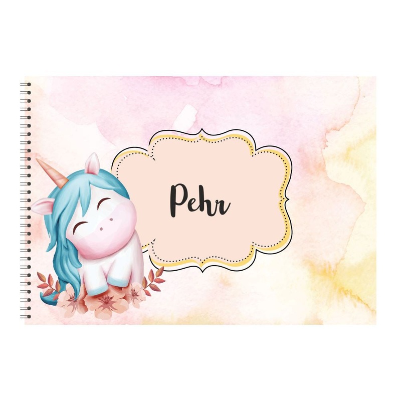 Personalised Sketchbook – Unicorn