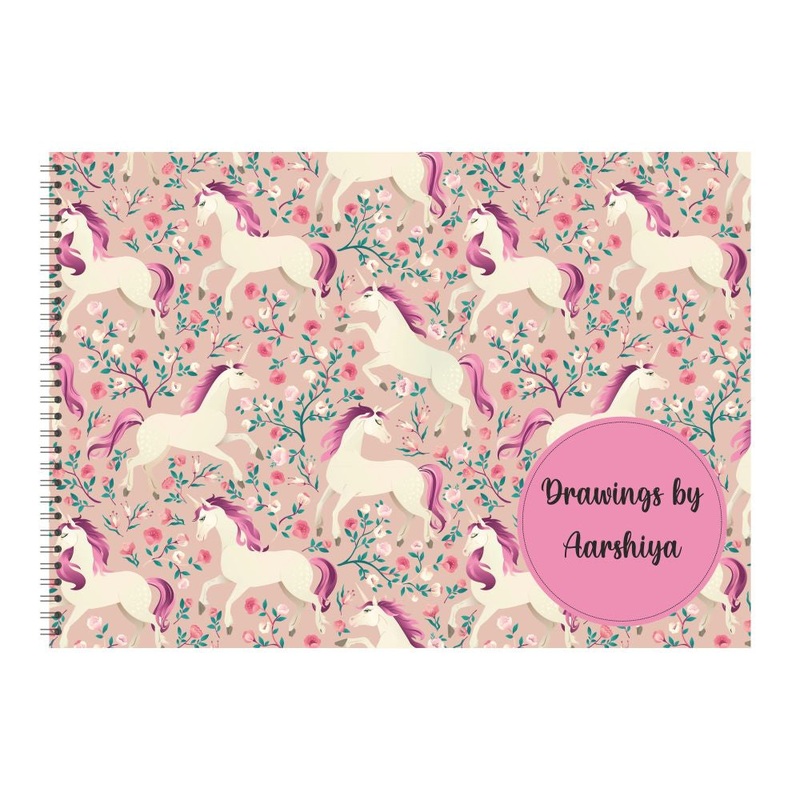 Personalised Sketchbook – Unicorn Dreams
