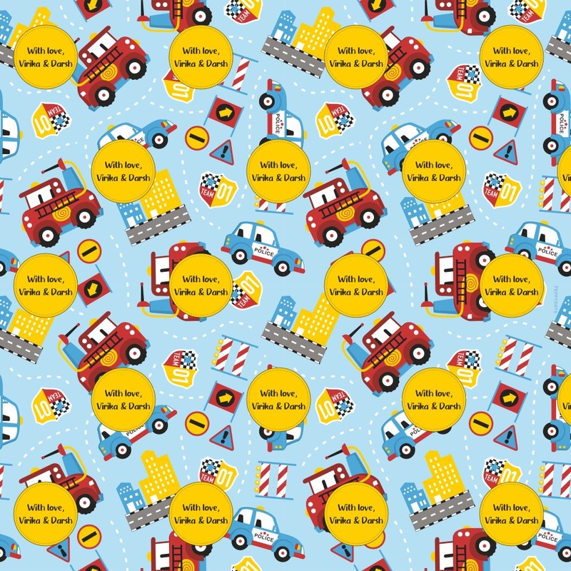 Personalised Wrapping Paper – Car