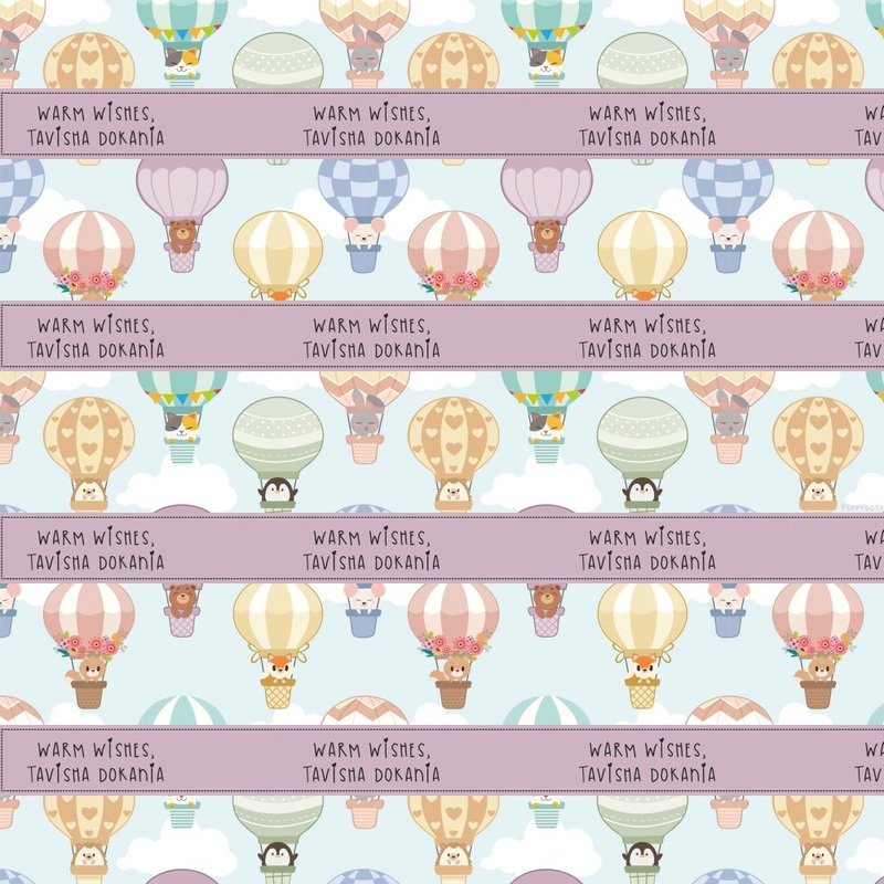 Personalised Wrapping Paper –  Colourful Balloons