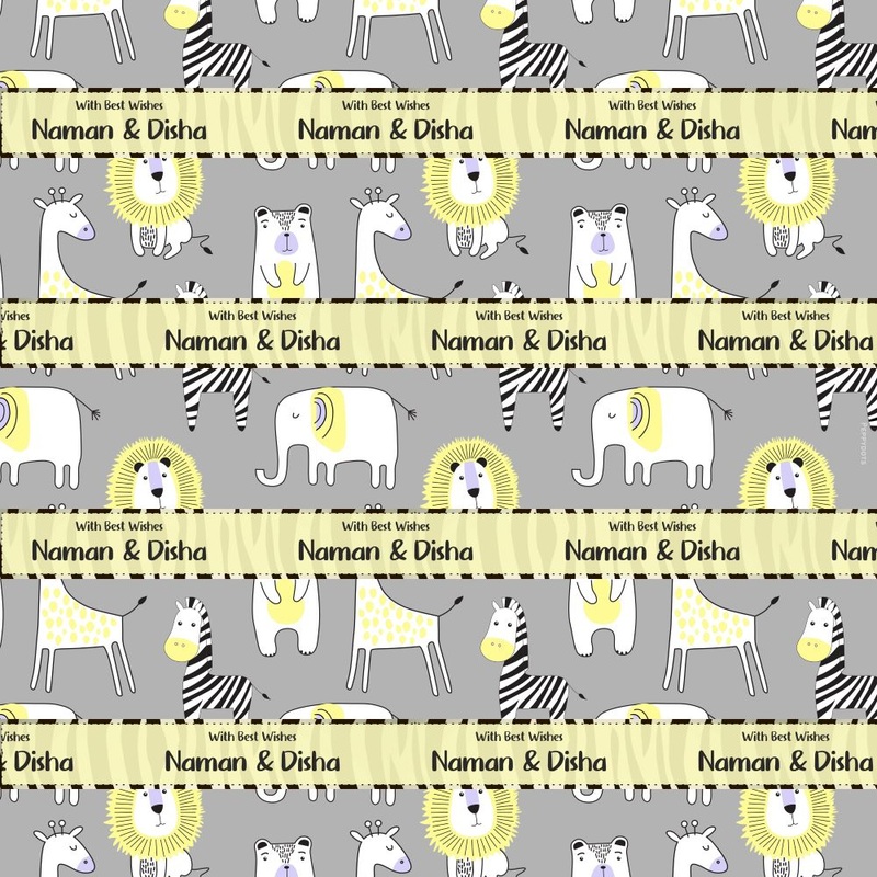 Personalised Wrapping Paper – Jungle Fun