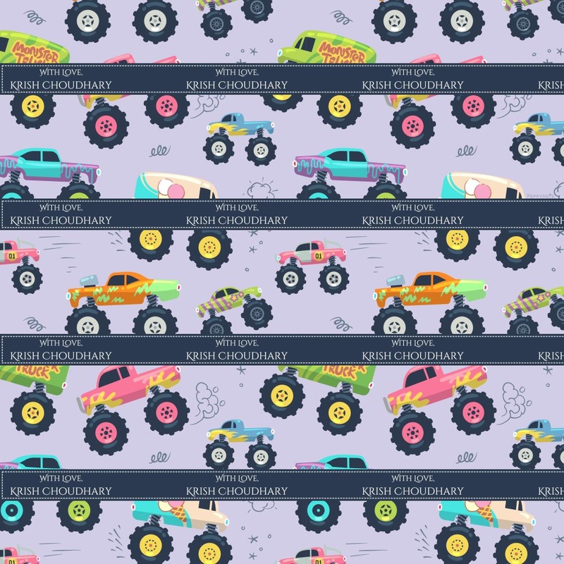 Personalised Wrapping Paper – Monster Truck