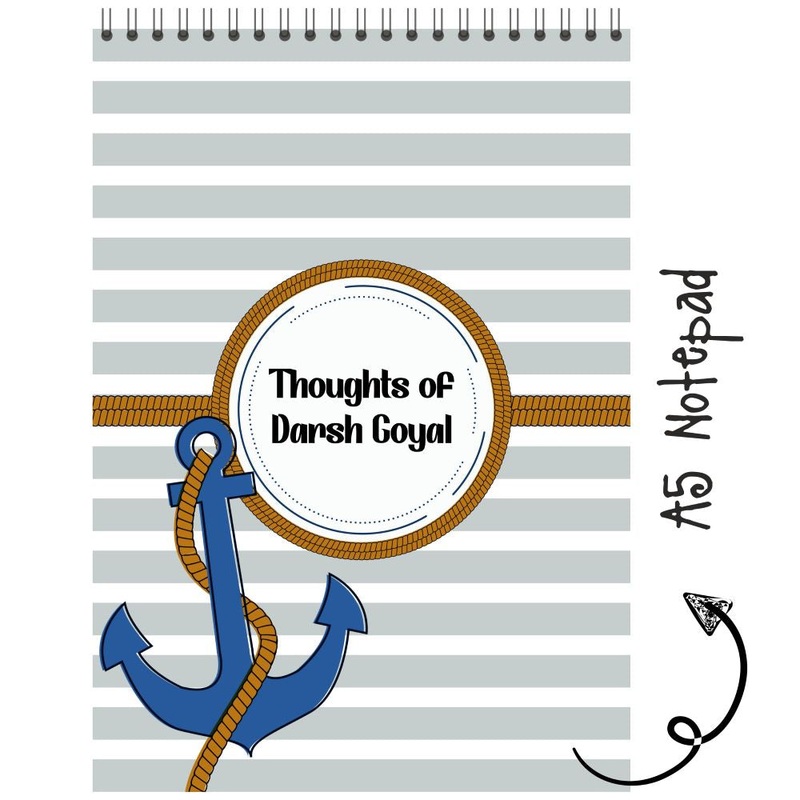Personalized Notepad Kids – Nautical Stripes