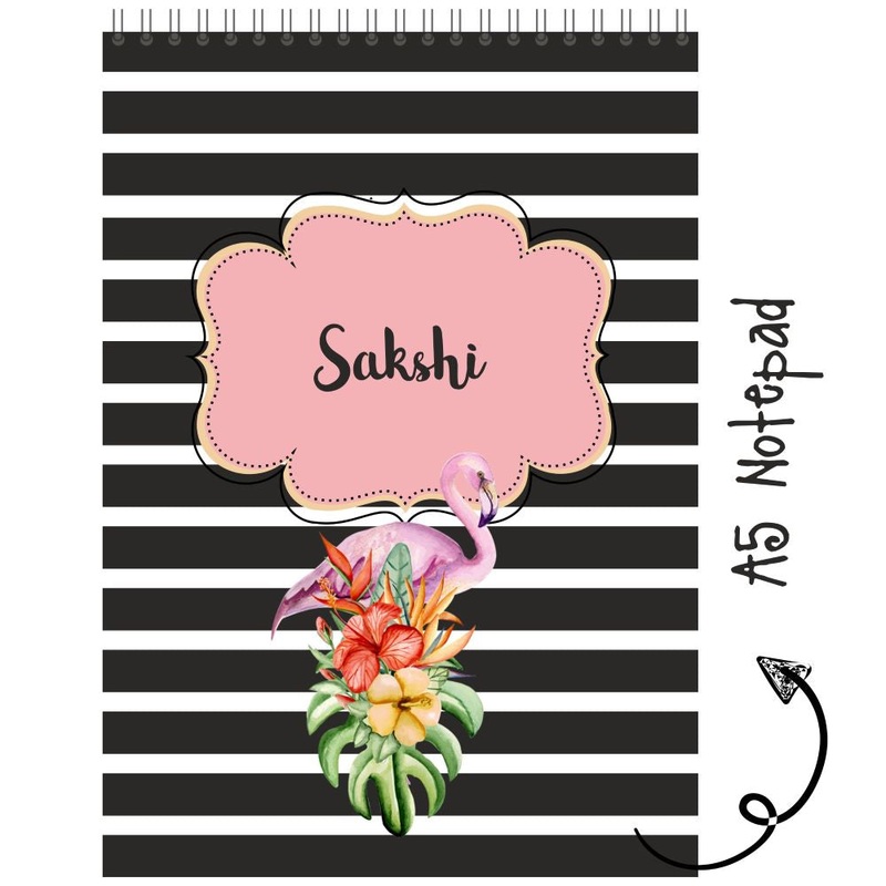 Personalized Notepad Kids – Tropical Flamingo