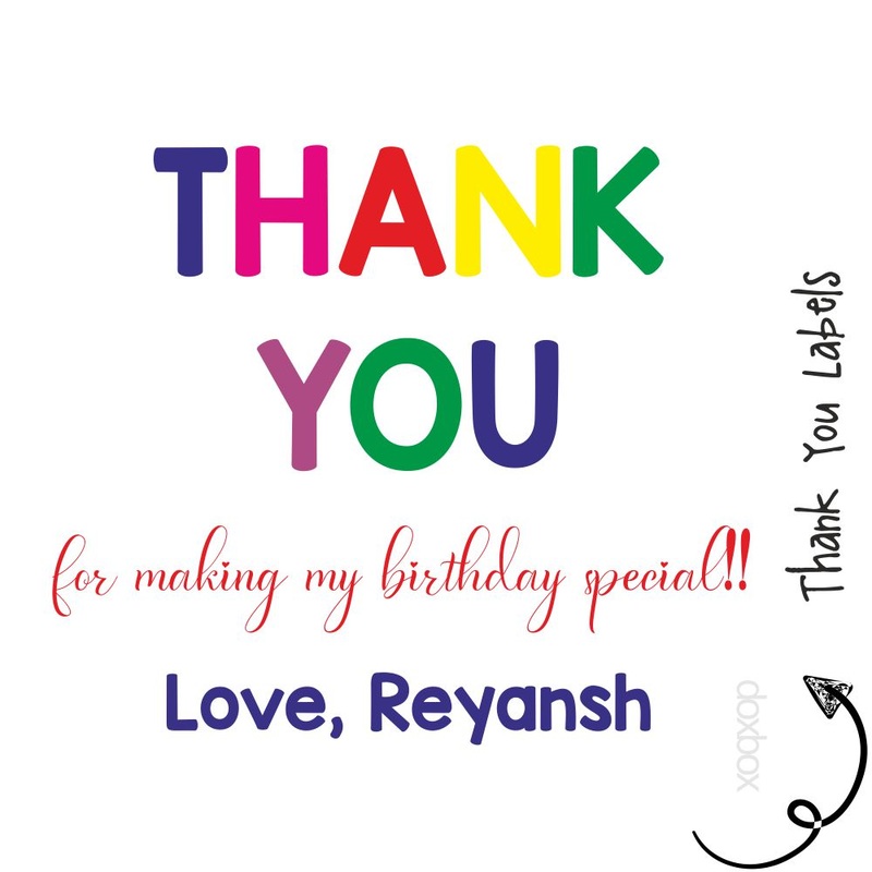 Thank You Labels – Simple