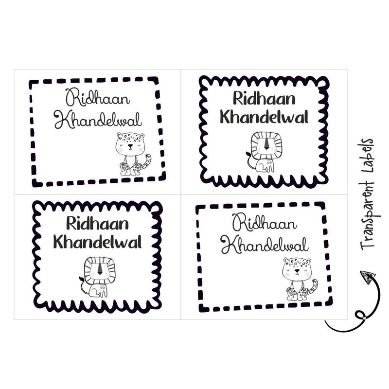 Transparent Labels – Animals