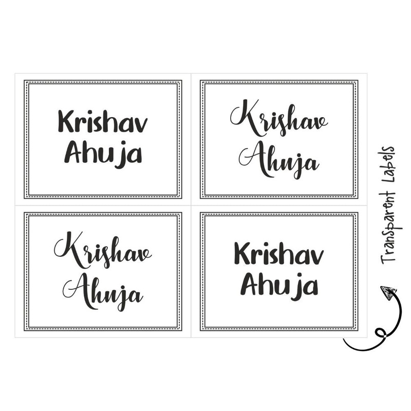 Transparent Labels – Plain